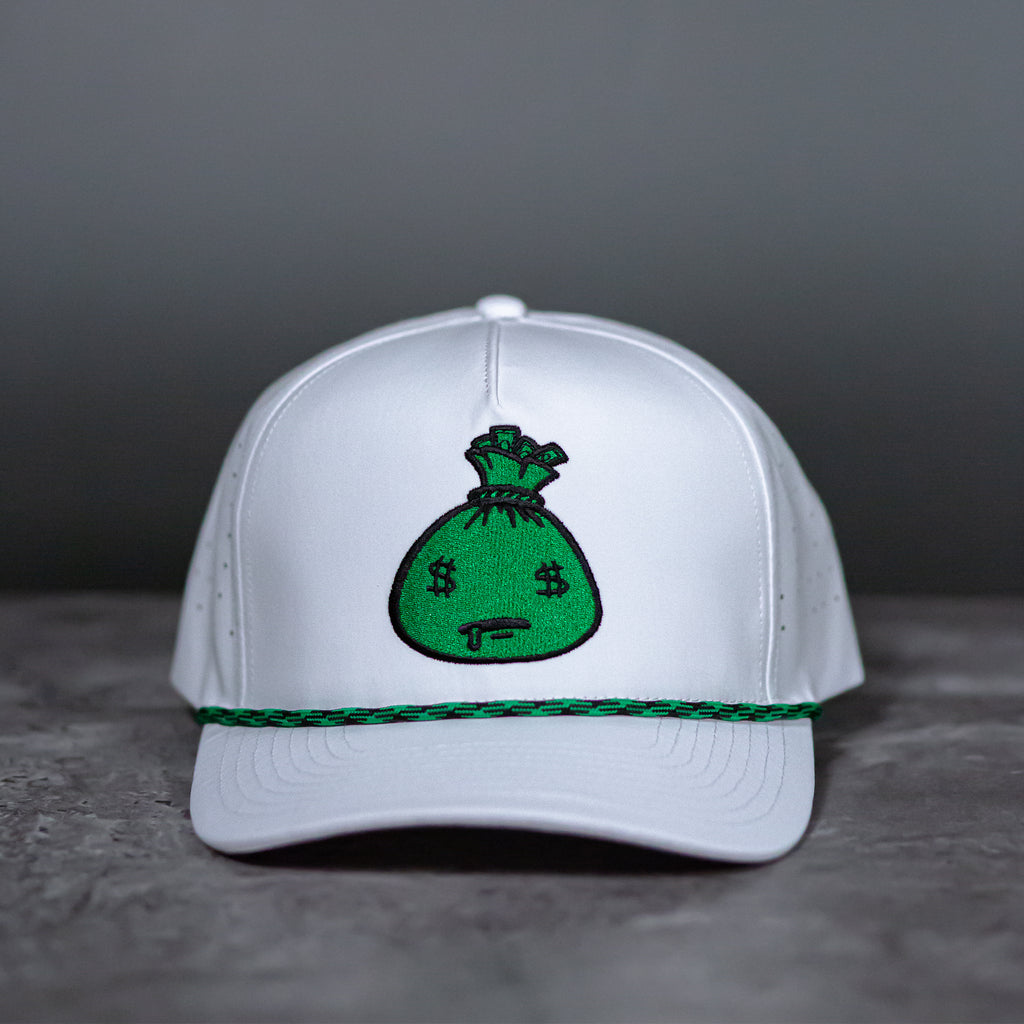 Mr. MoneyBags Hat - White