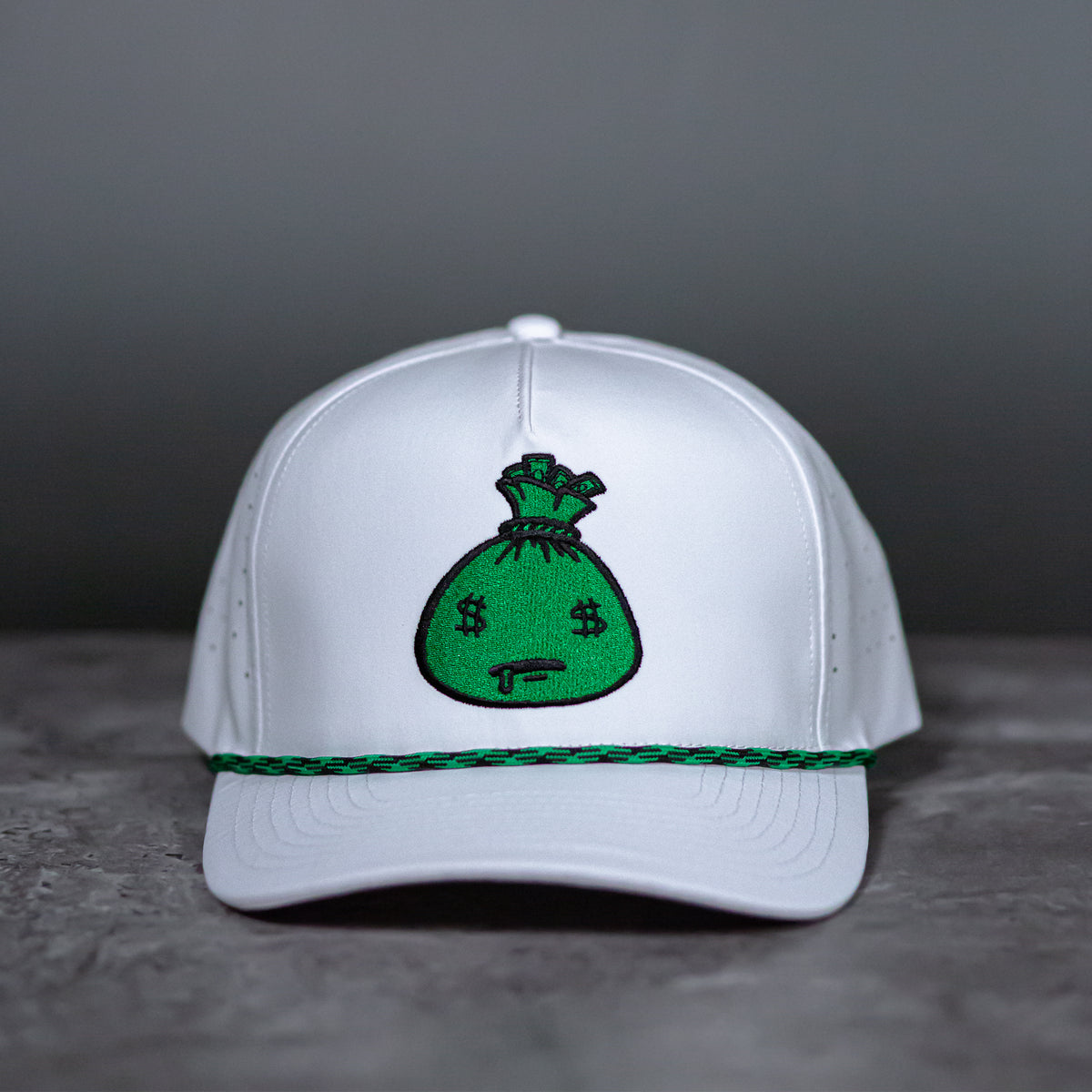 Mr. MoneyBags Hat - White