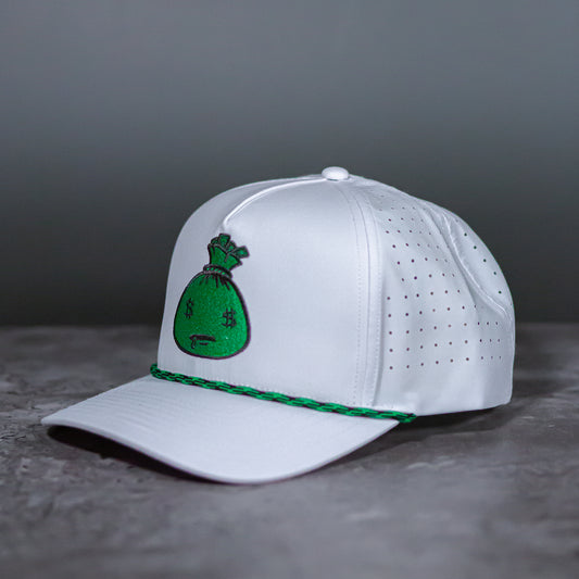 Mr. MoneyBags Hat - White